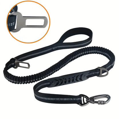 RuffRover 2.0™ Extended Heavy Duty Bungee Leash Safety Belt Buckle